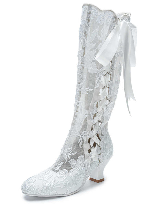 Victoria Lace Lo-boots