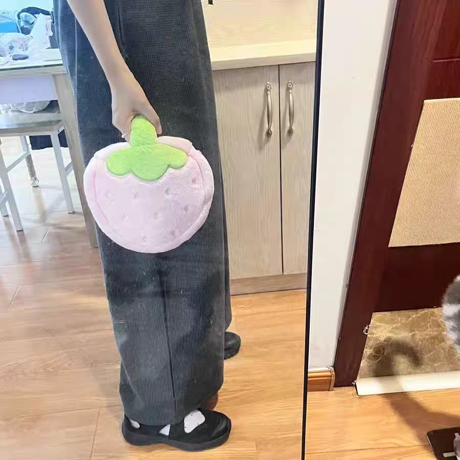 cute strawberry cosmetic bag
