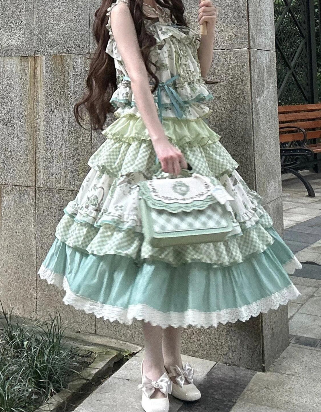 Lolita Pastoral Floral Princess Dress