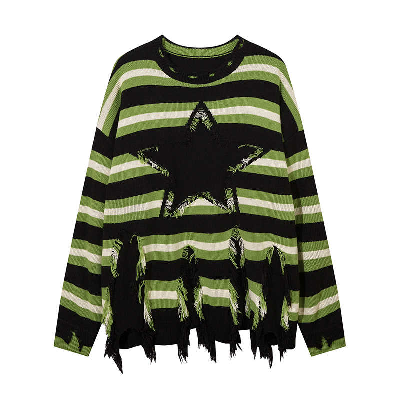 Y2K Grunge Star Street Sweaters