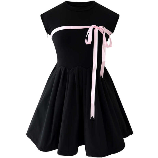 Ballet Drawstring Dark Coquette Dress