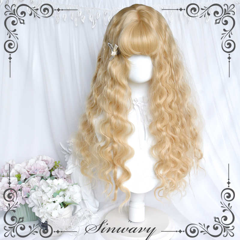 Angel Gold Lolita Curly Wig