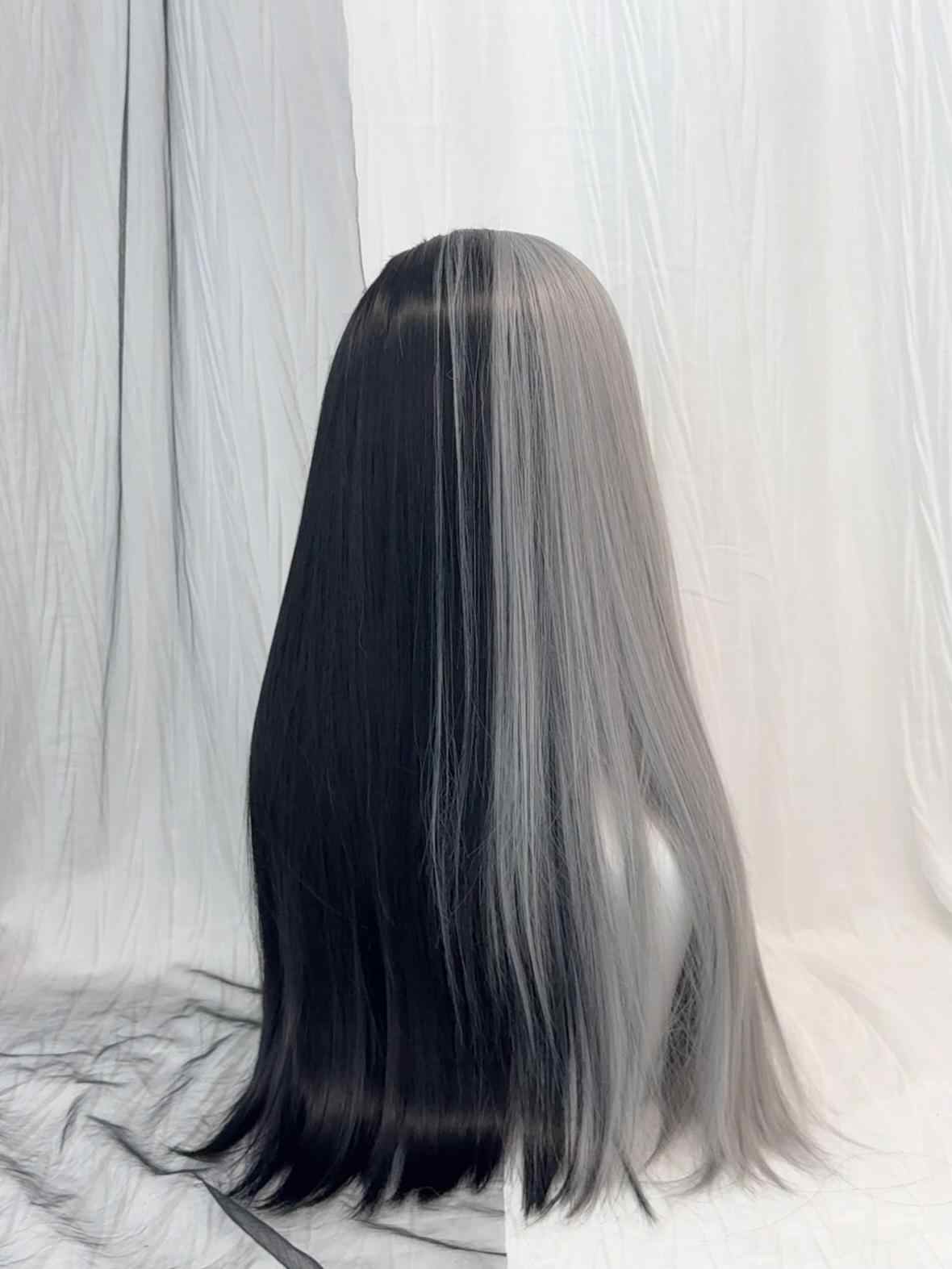 Halloween Black&White Wig