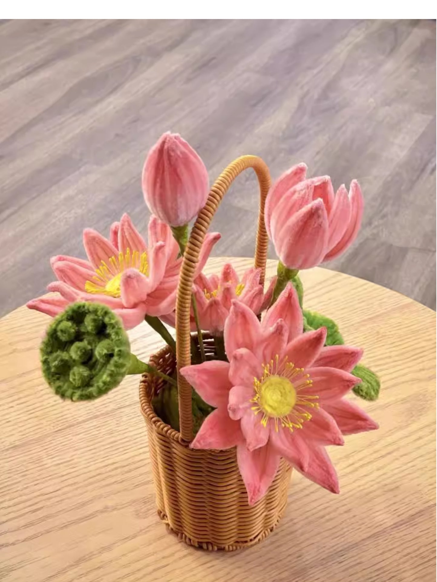 Diy Twist stick flower basket