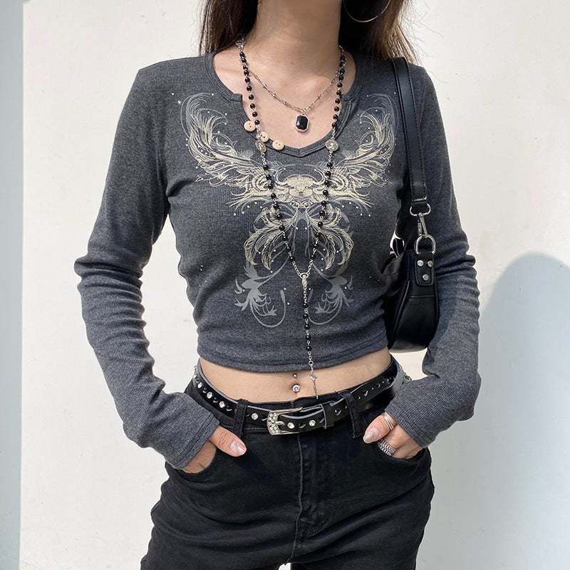 Fairy Grunge Butterfly Long-sleeved Top