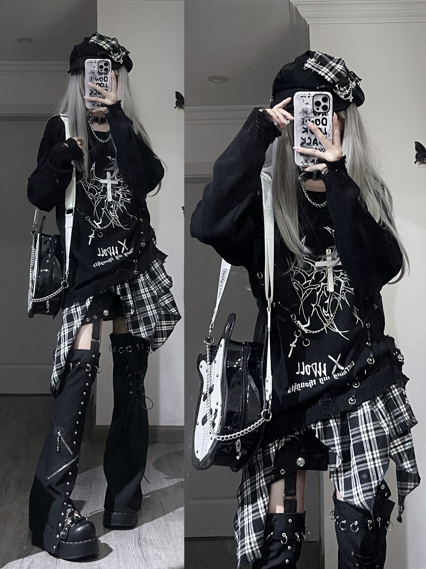 Soft Goth Punk Sweater