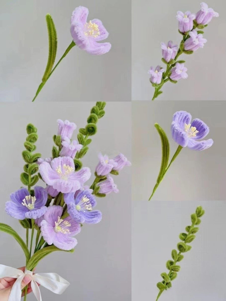 handmade twist stick flowers bouquet