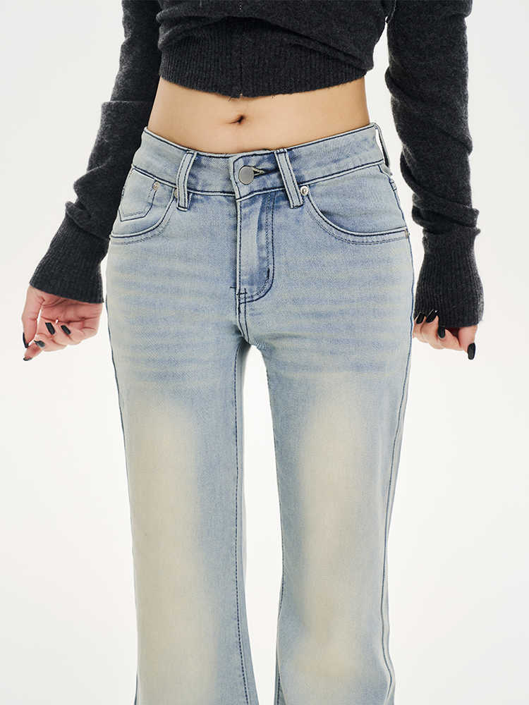 Coquette Light Blue Stretch Bootcut Jeans