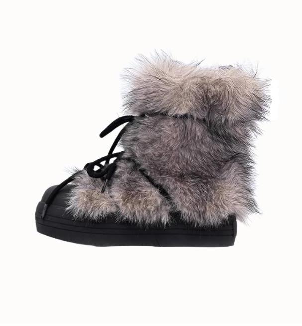 Grunge Furry Snow Shoes