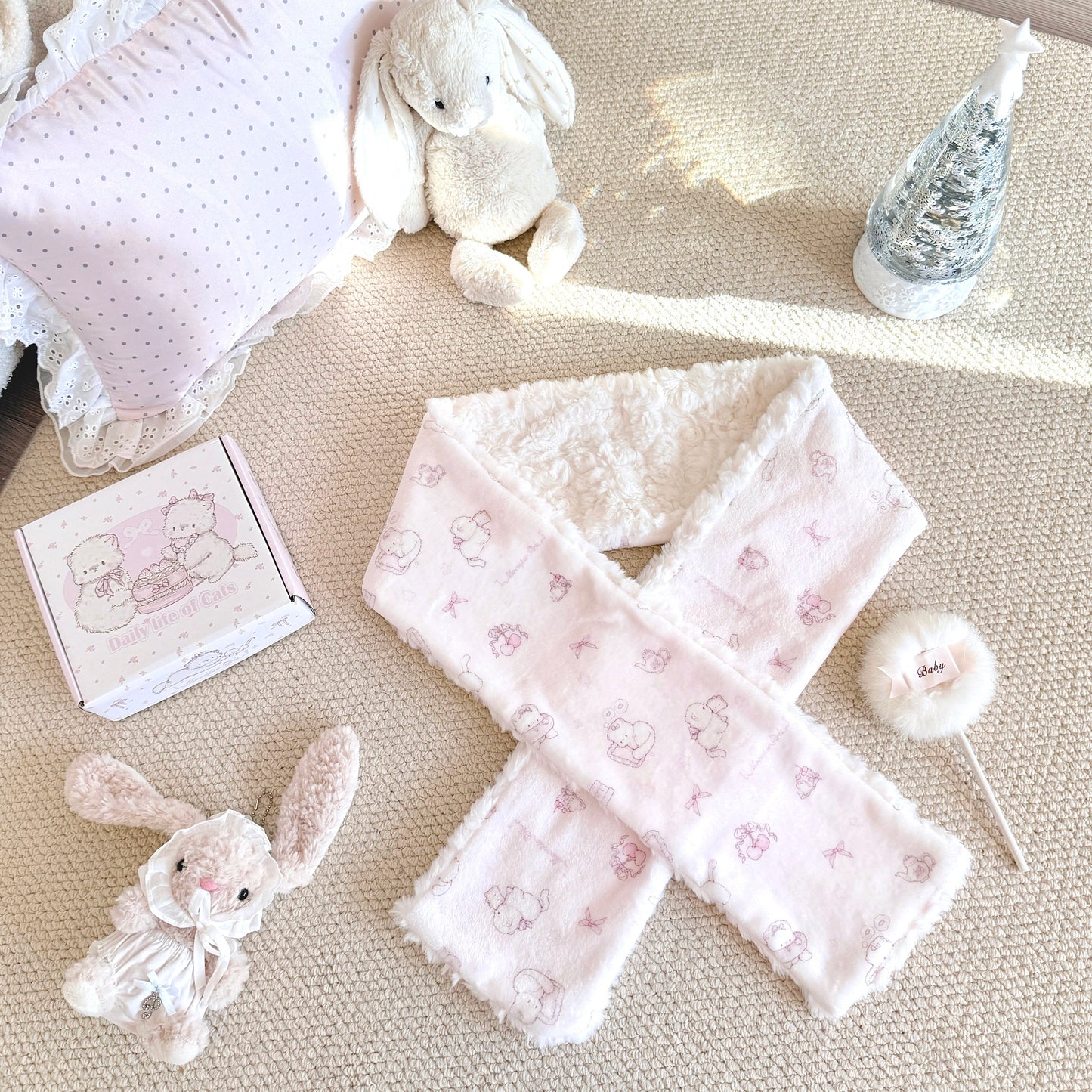kawaii cats scarf