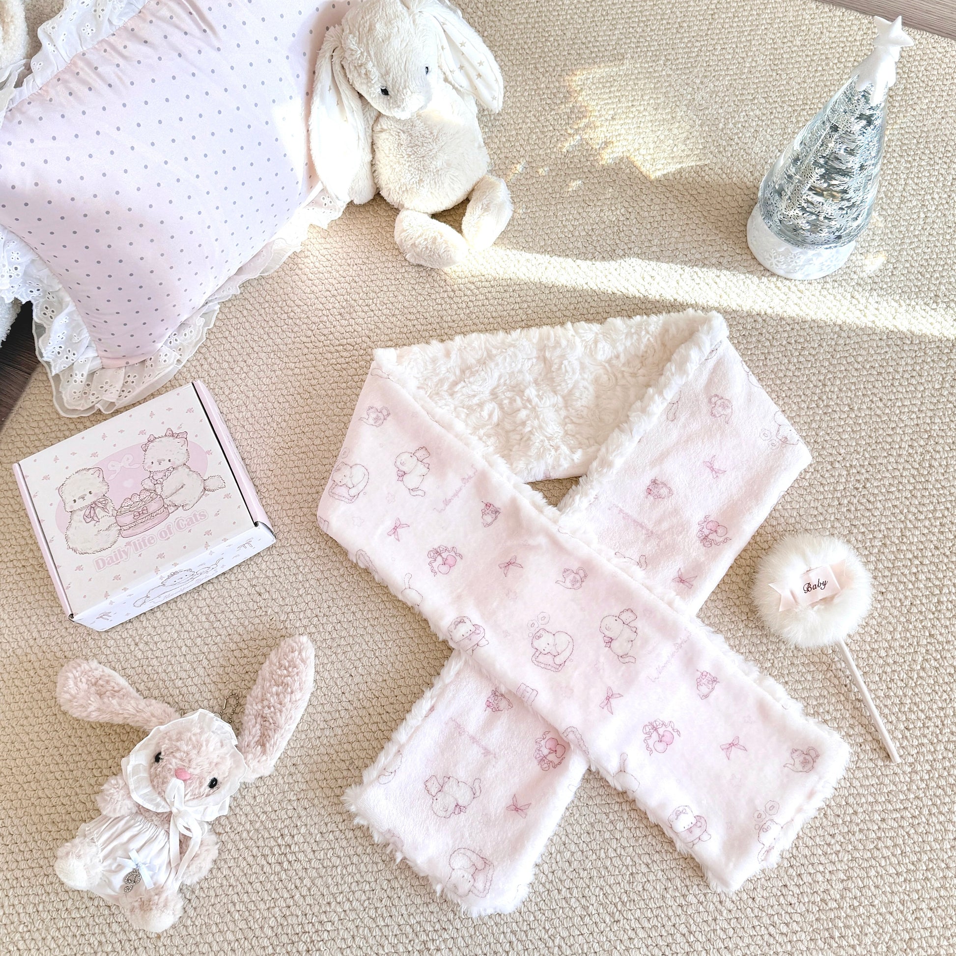 kawaii cats scarf