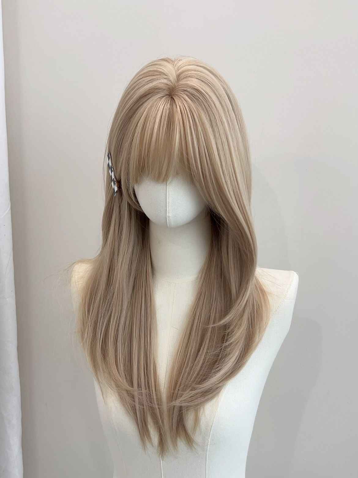 JK Platinum Long Straight Wig