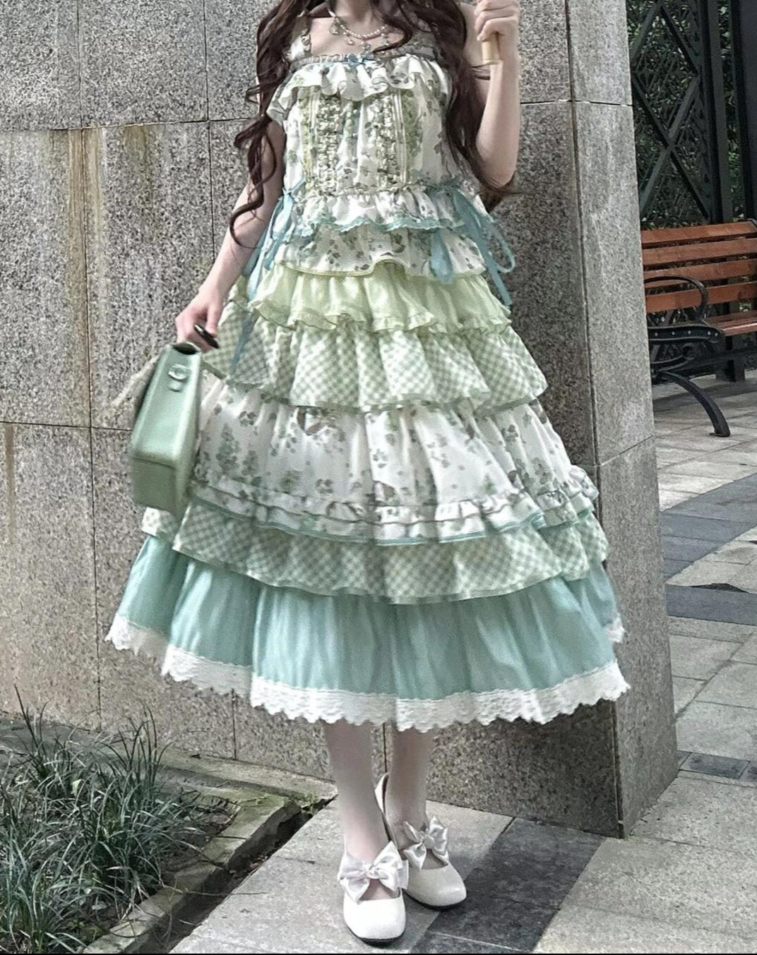 Lolita Pastoral Floral Princess Dress