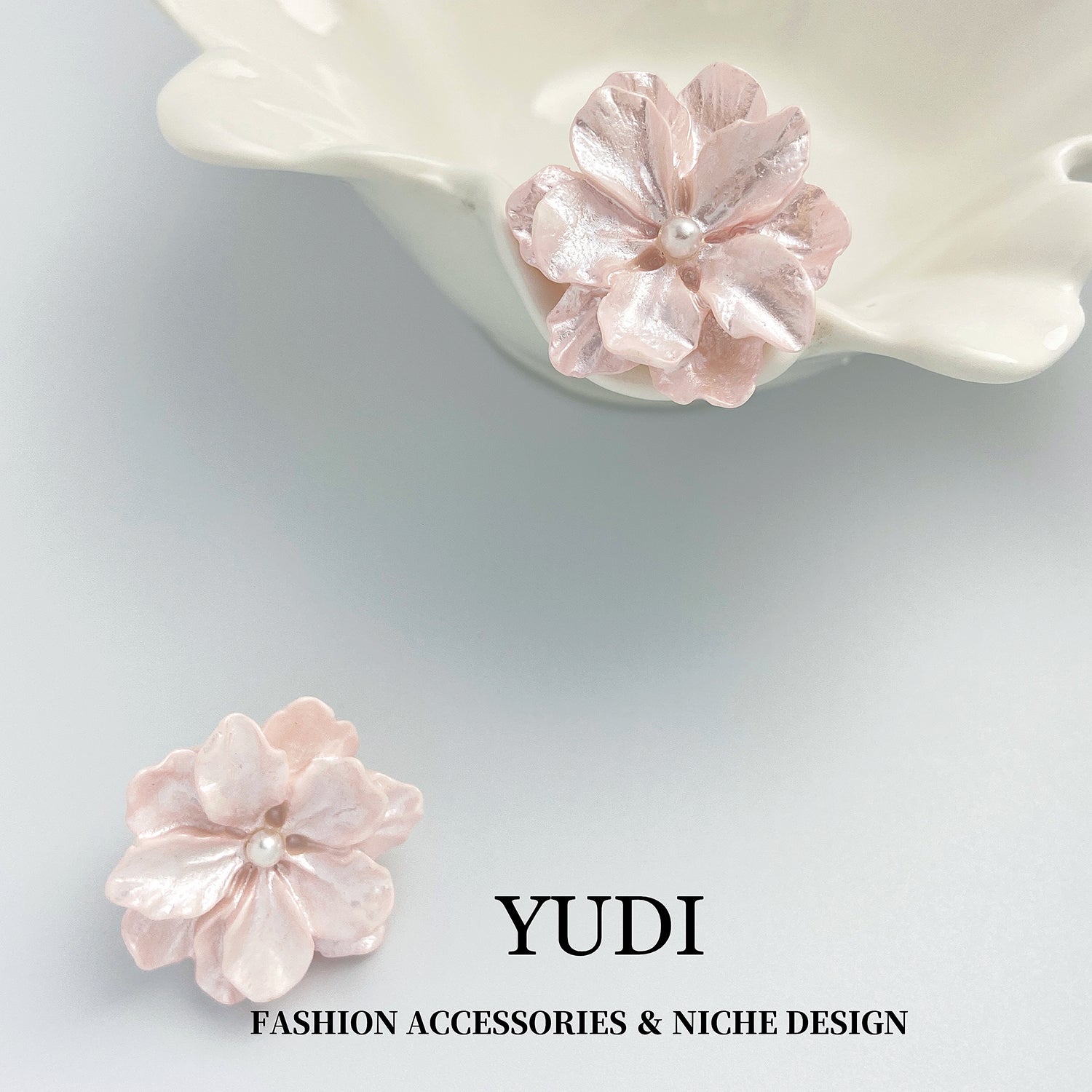 Fairy Pink Flower Earrings