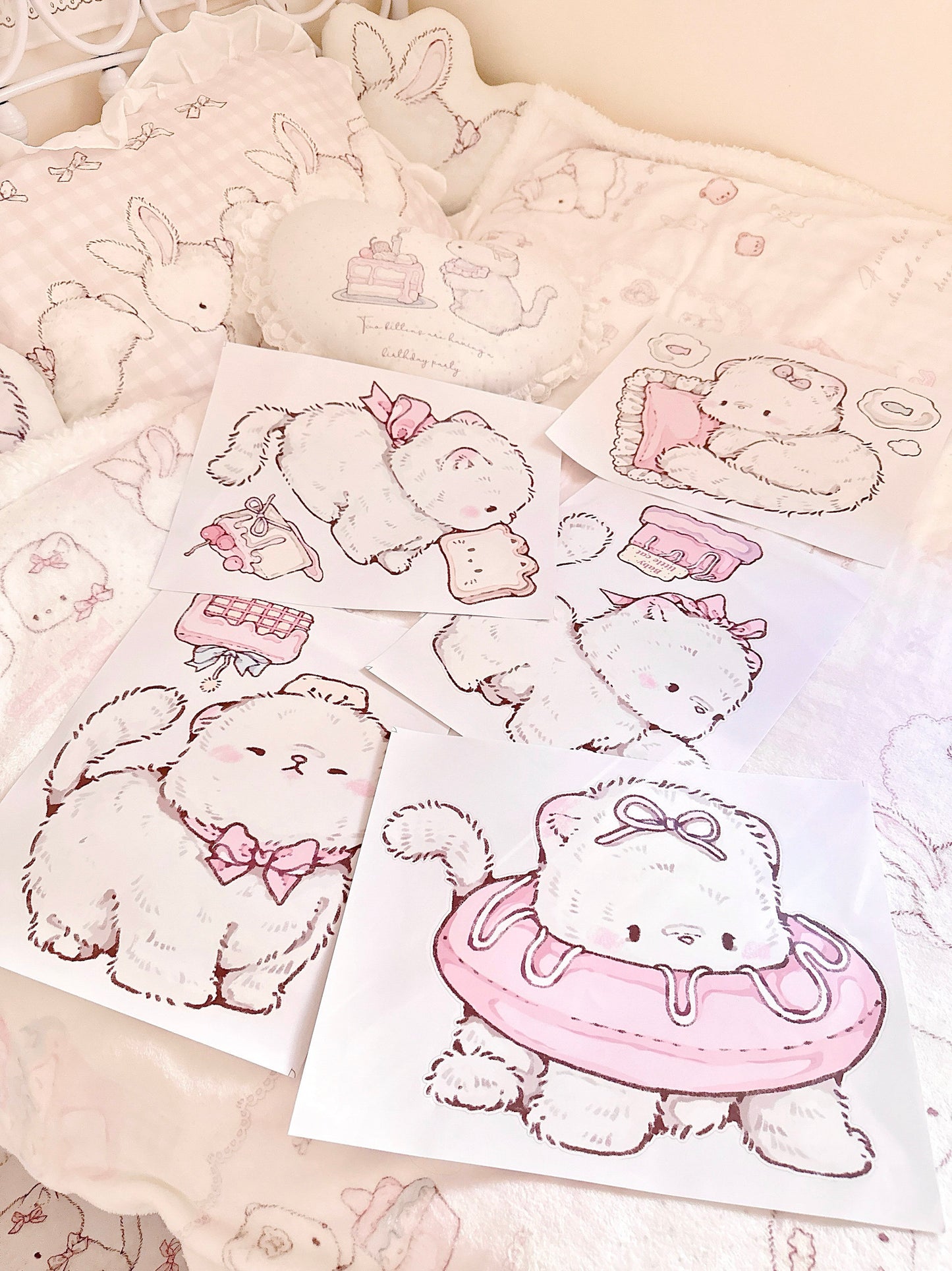 kawaii decorative glass static sticker