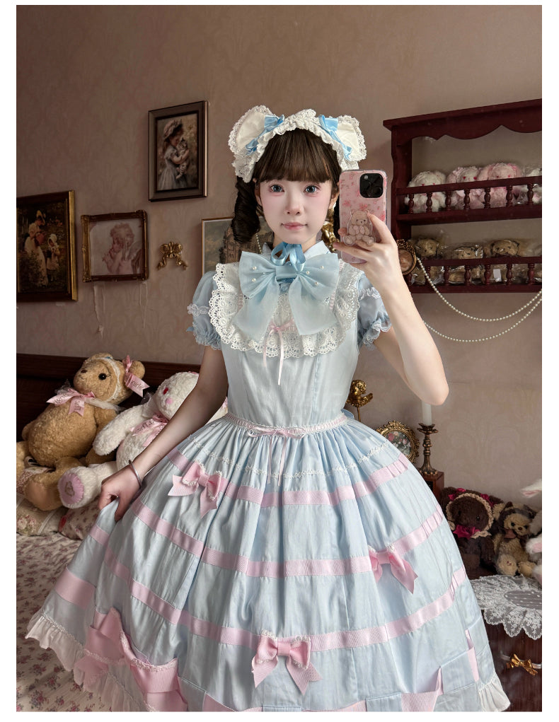 Jellycake Strawberry Mesh Lolita Shirt