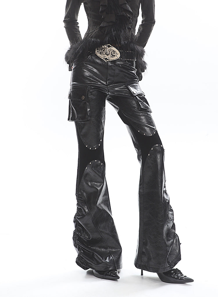 Grunge Punk Leather Pants