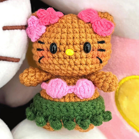 Homemade diy kt wool doll