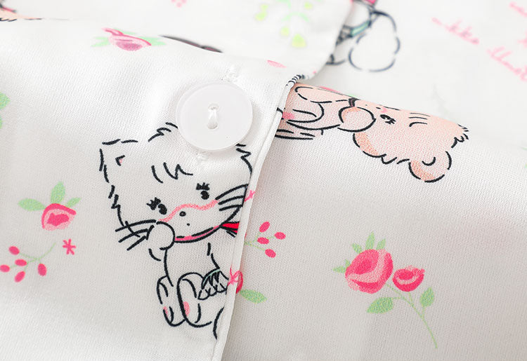 Kawaii Pink Lace Pajamas