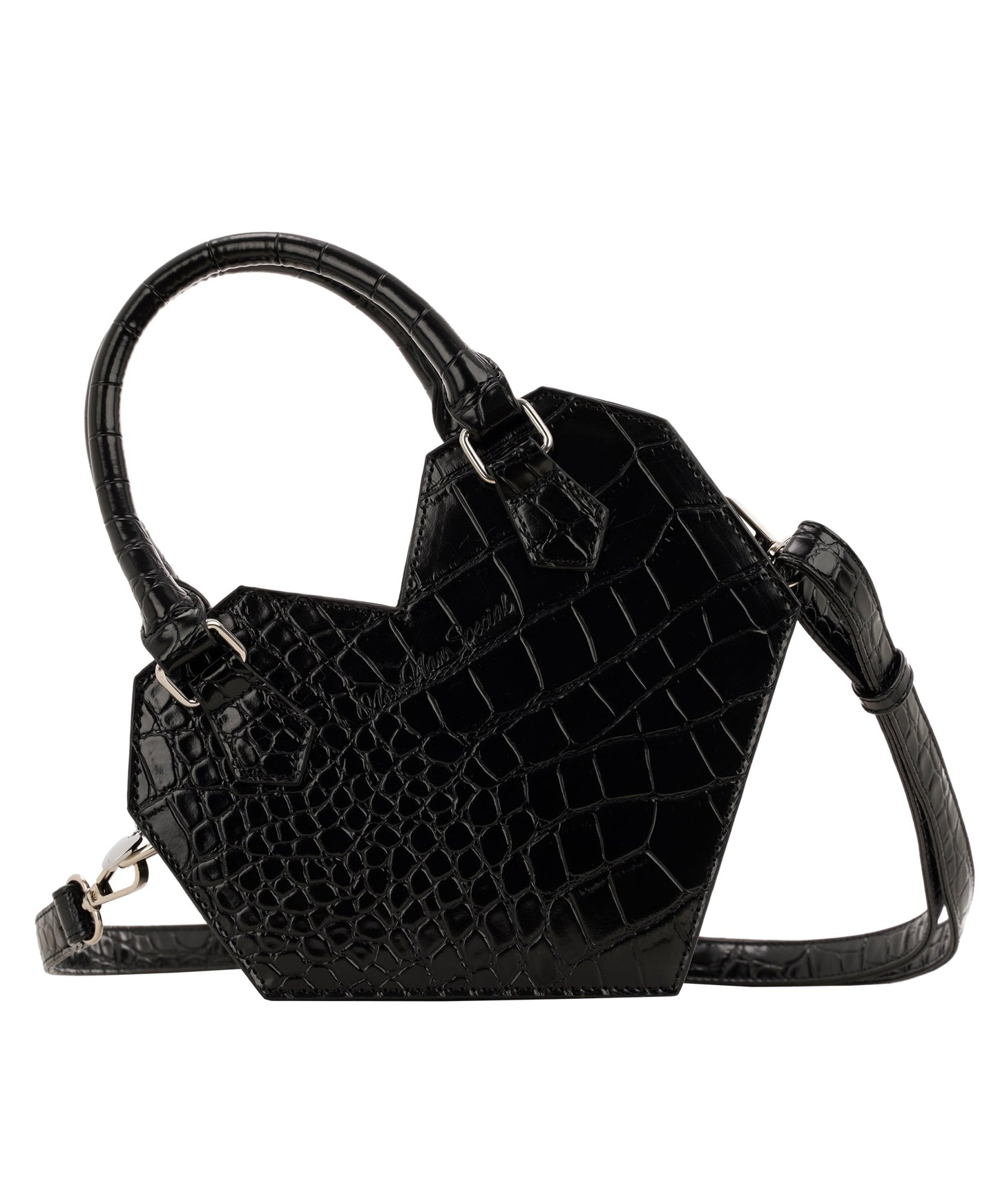 Gothic Love Shape Crossbody Handbag