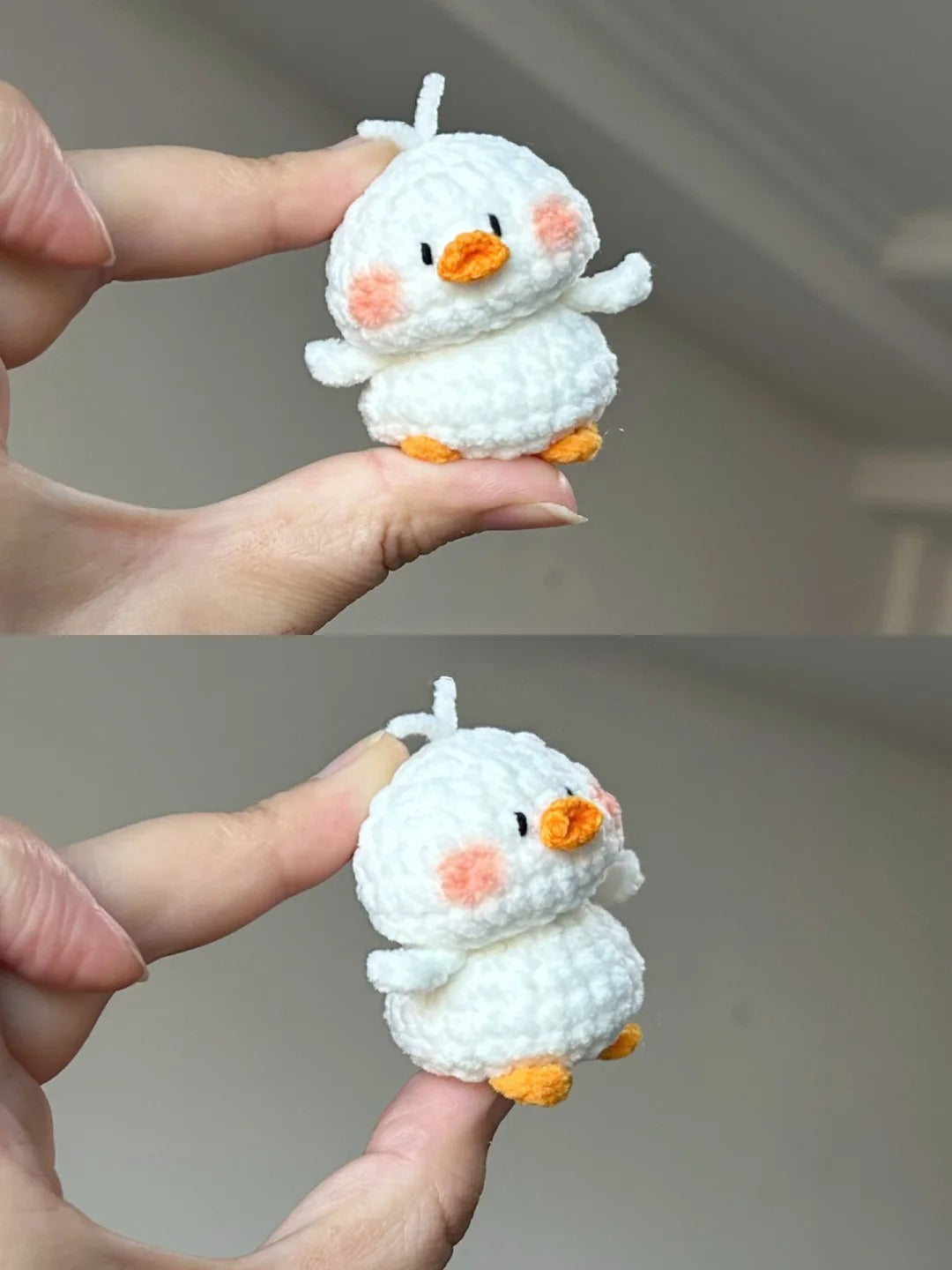 diy wool Cute panda doll pendant