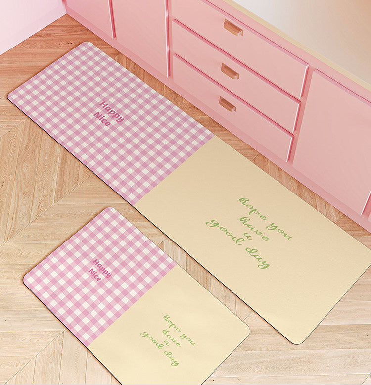 kawaii kitchen floor mat non-slip carpet