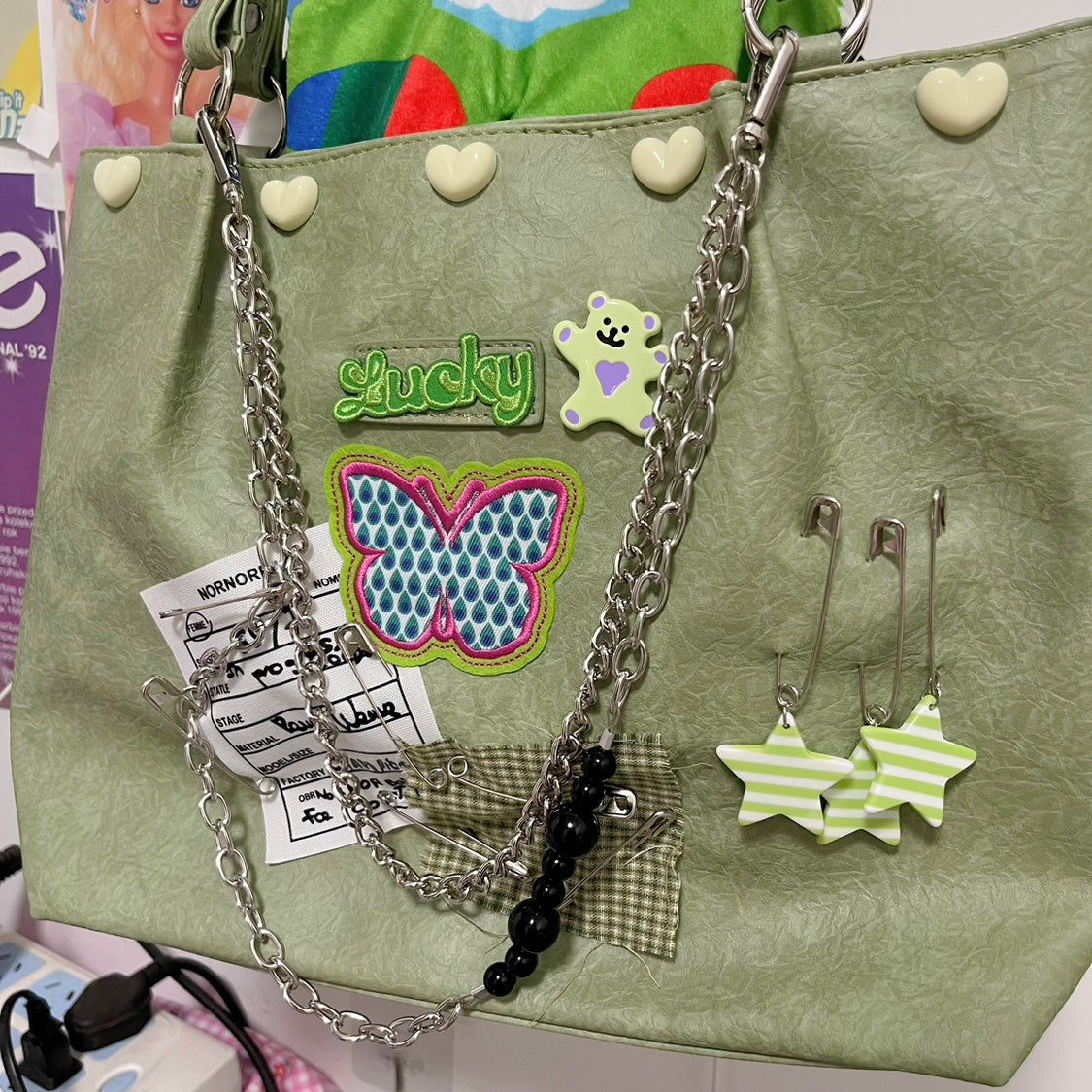 Y2K Flower Butterfly Shoulder Bag