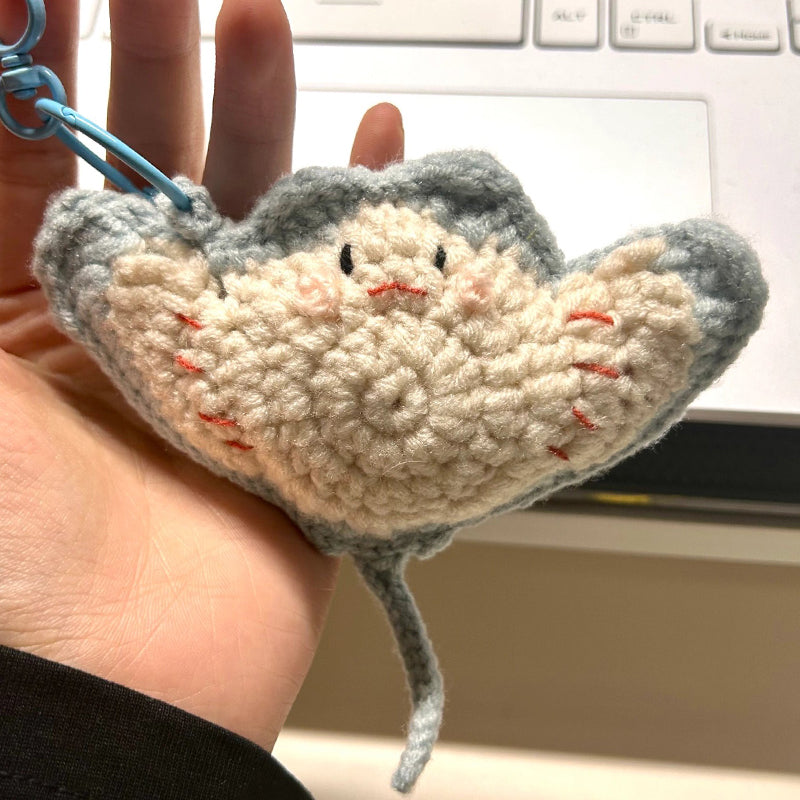 diy wool cute seal bag pendant