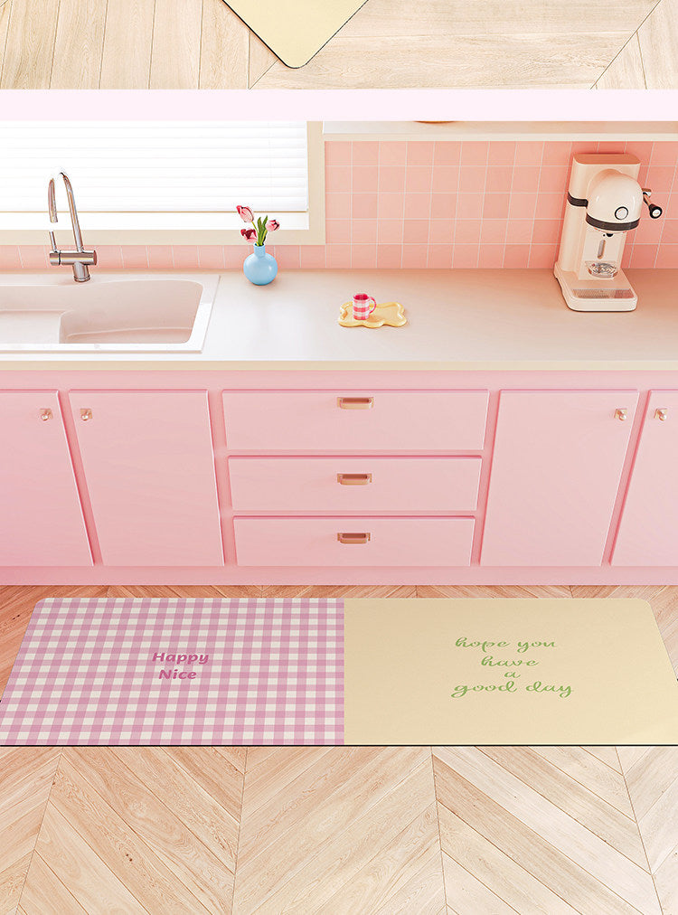 kawaii kitchen floor mat non-slip carpet