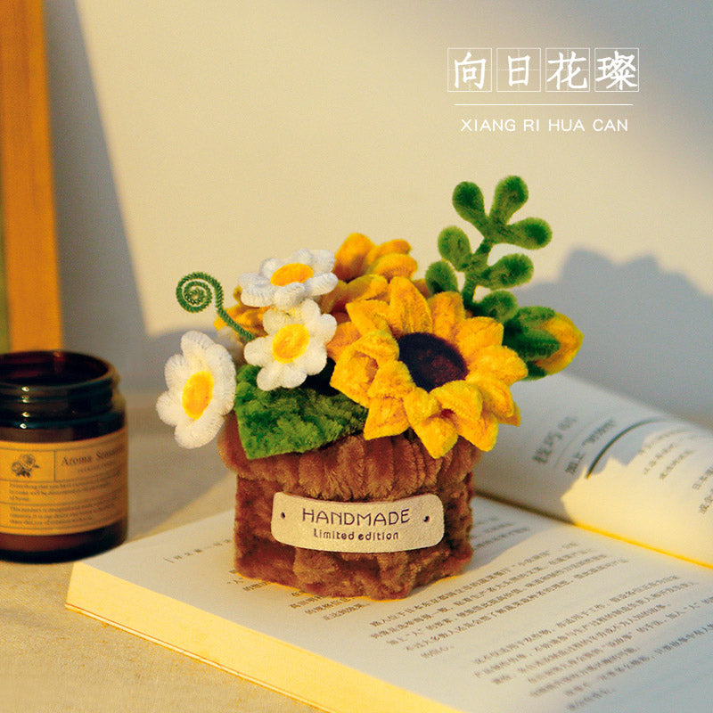 Twisting stick potted flower basket ornaments diy material package