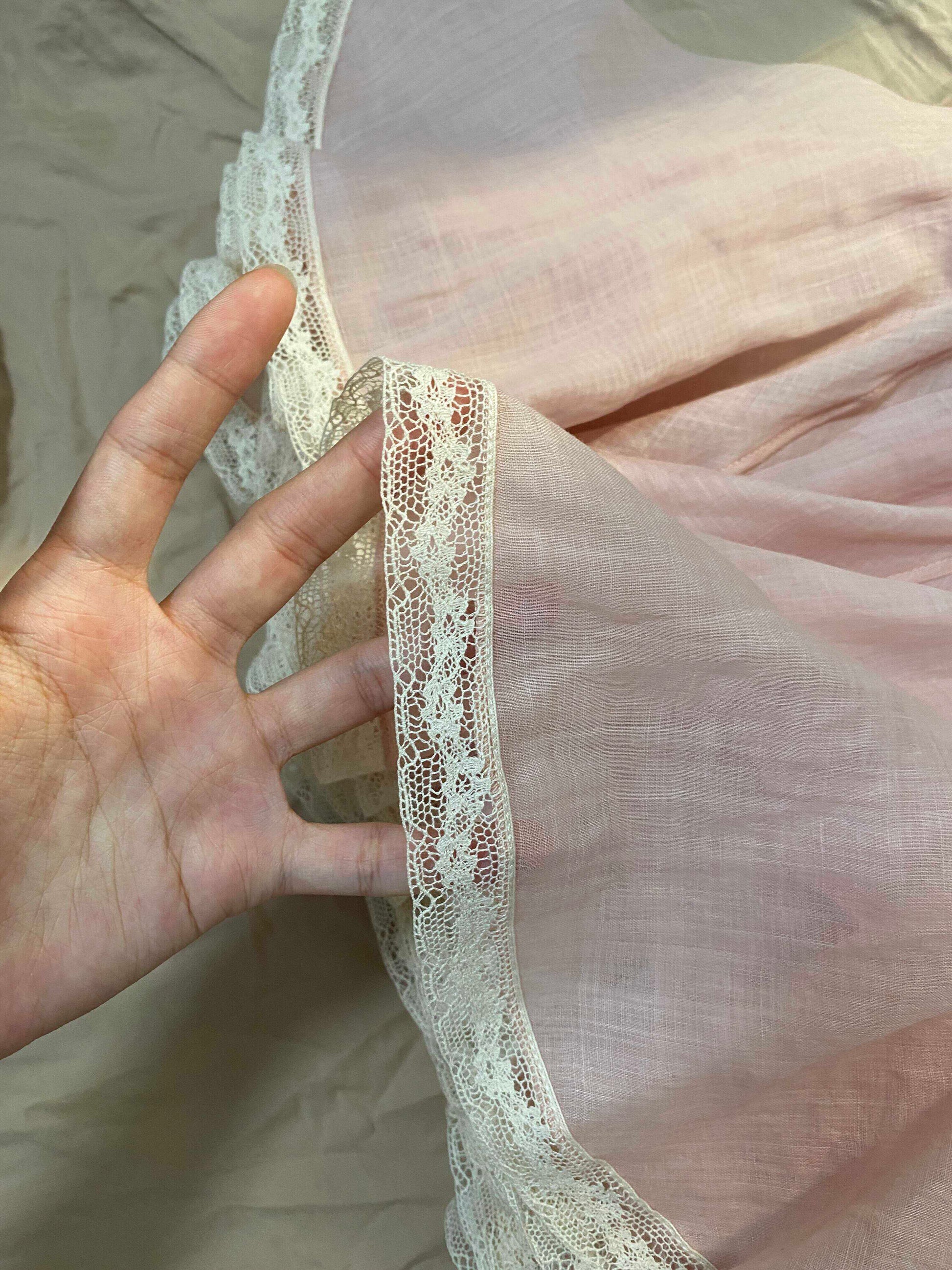 Chic Pink Lace Skirt
