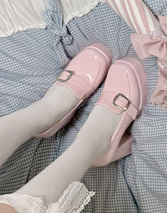 Preppy Buckle Coquette Shoes