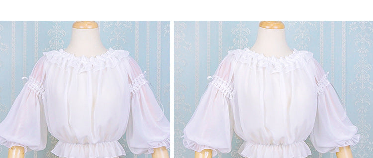 Middle Sleeve Chiffon Lolita Blouse