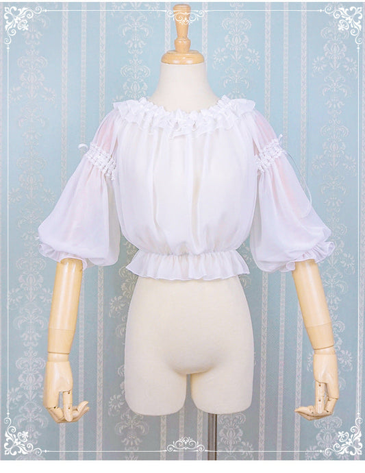 Middle Sleeve Chiffon Lolita Blouse
