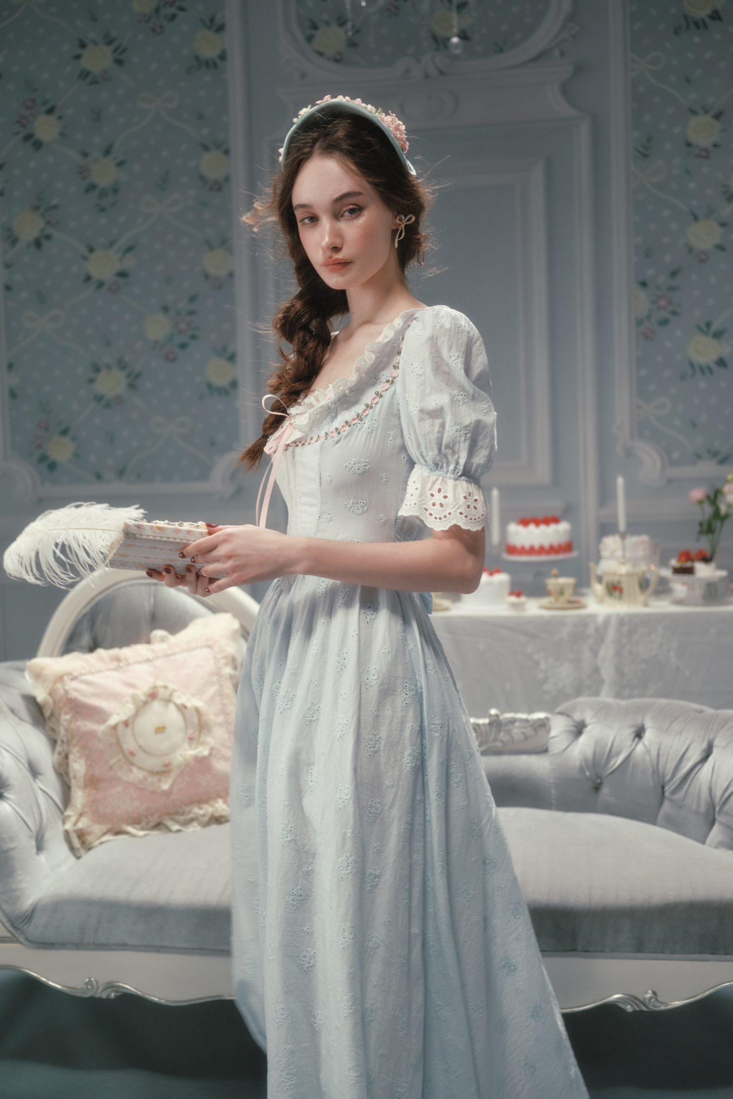 Élysée Cotton Fishbone Dress