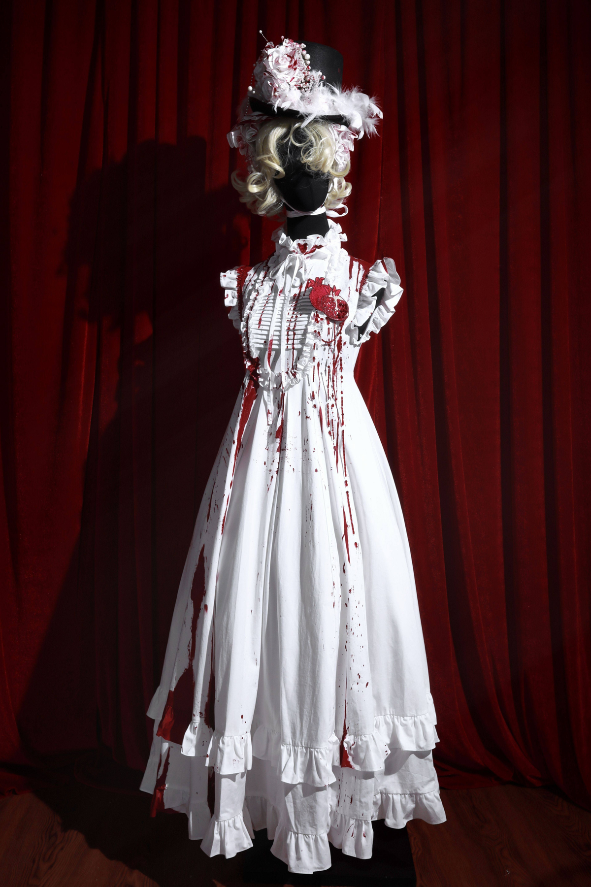Pure Blood Lolita Dress + Headband + Brooch + Hat
