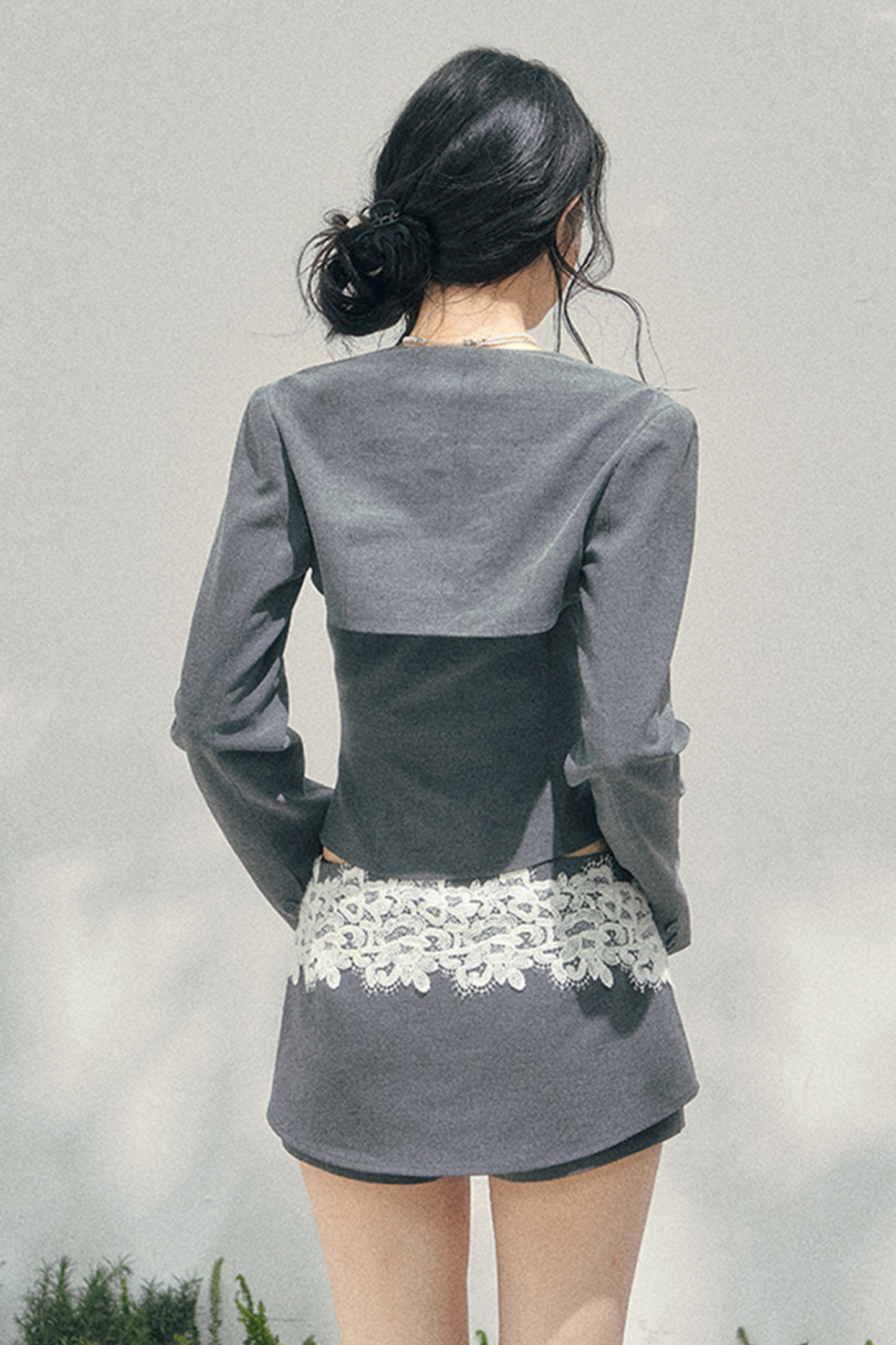 Elegant Lace Camisole Top + Shawl + Culottes