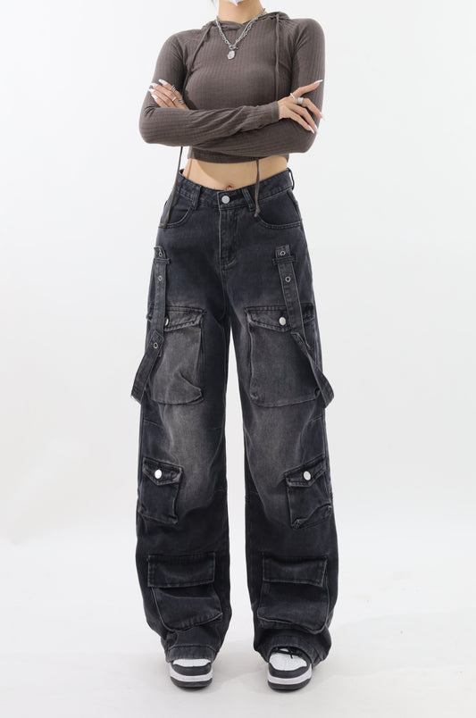 Acubi Multi-pocket Cargo Jeans