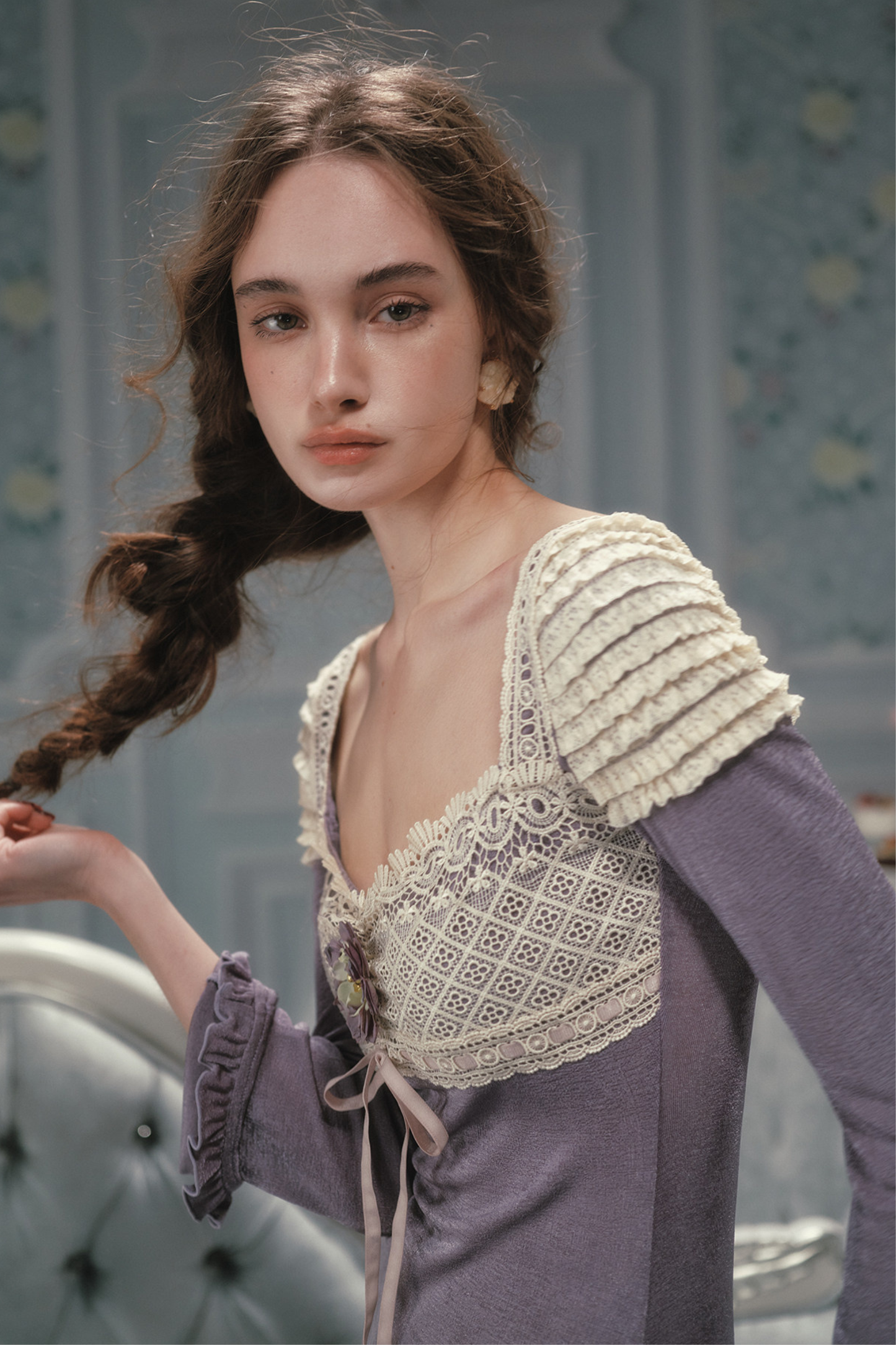 Slim Lace Long Dress