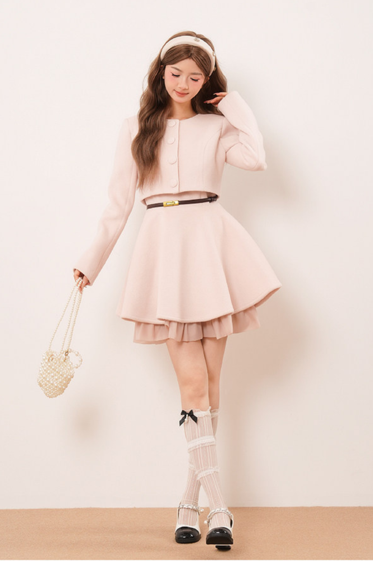 Pink Chanel-Inspired Coat Set