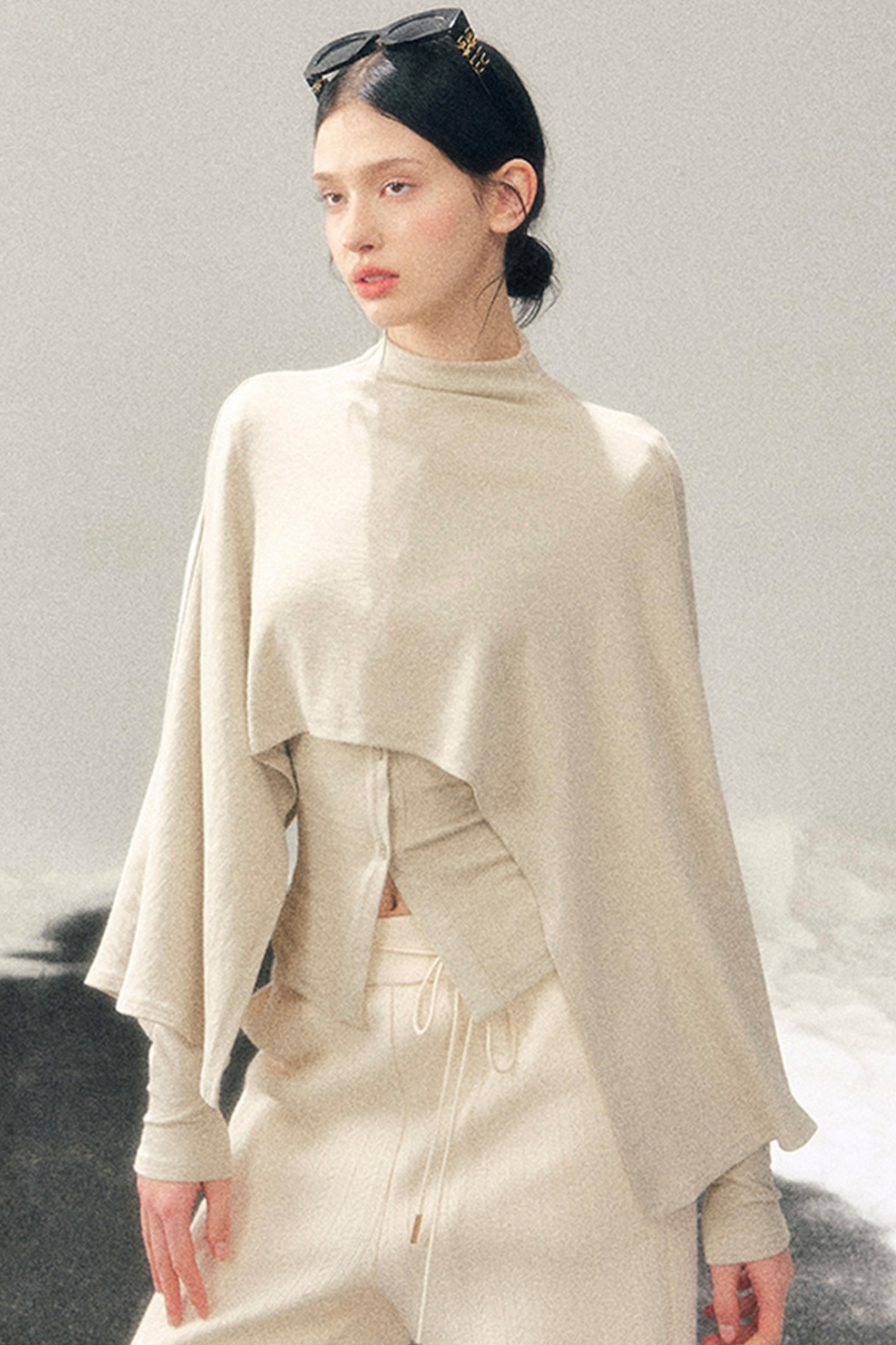 Edgy Tight Shawl + Top