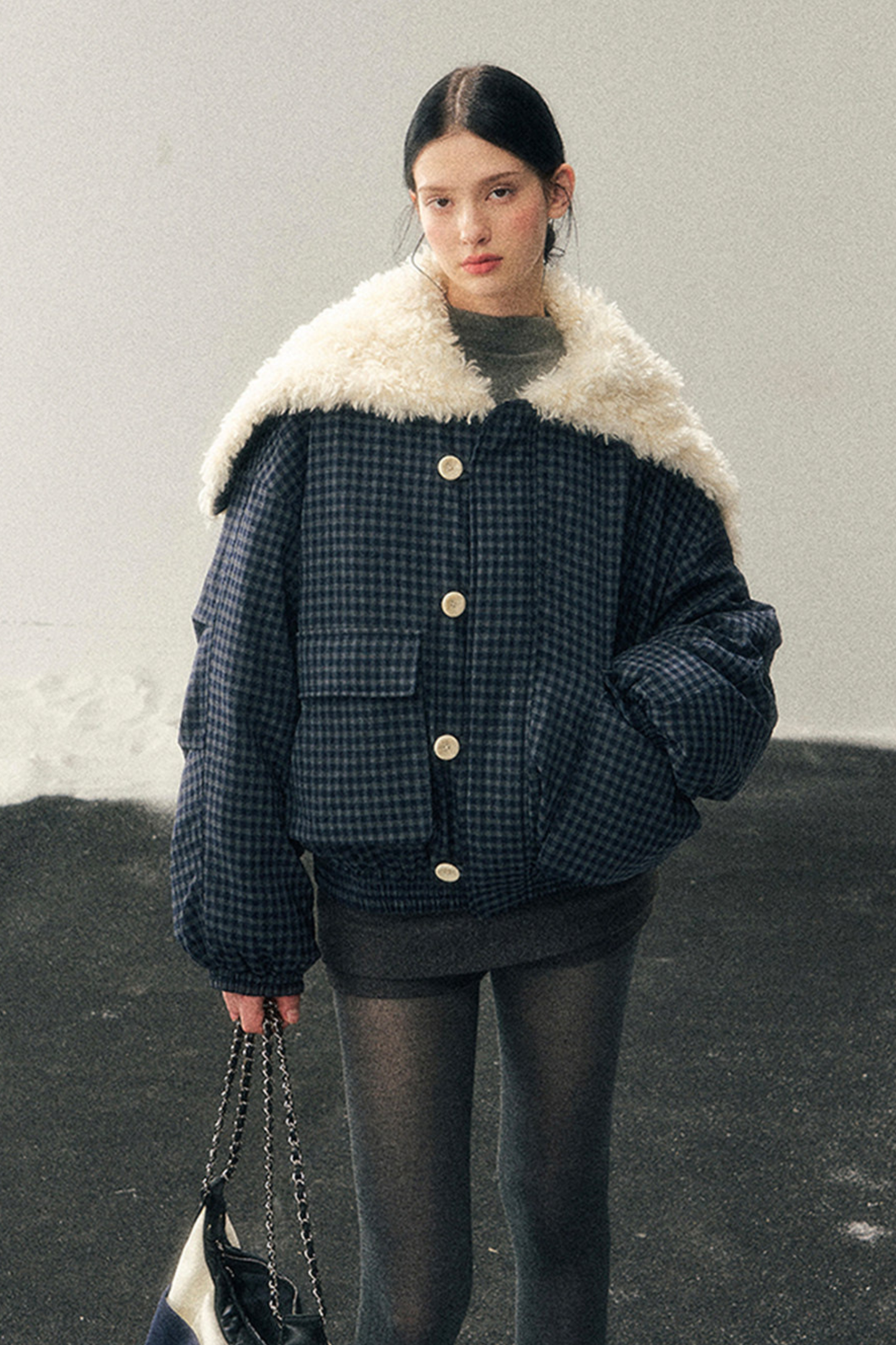 Silent Blue Lamb Mode Jacket