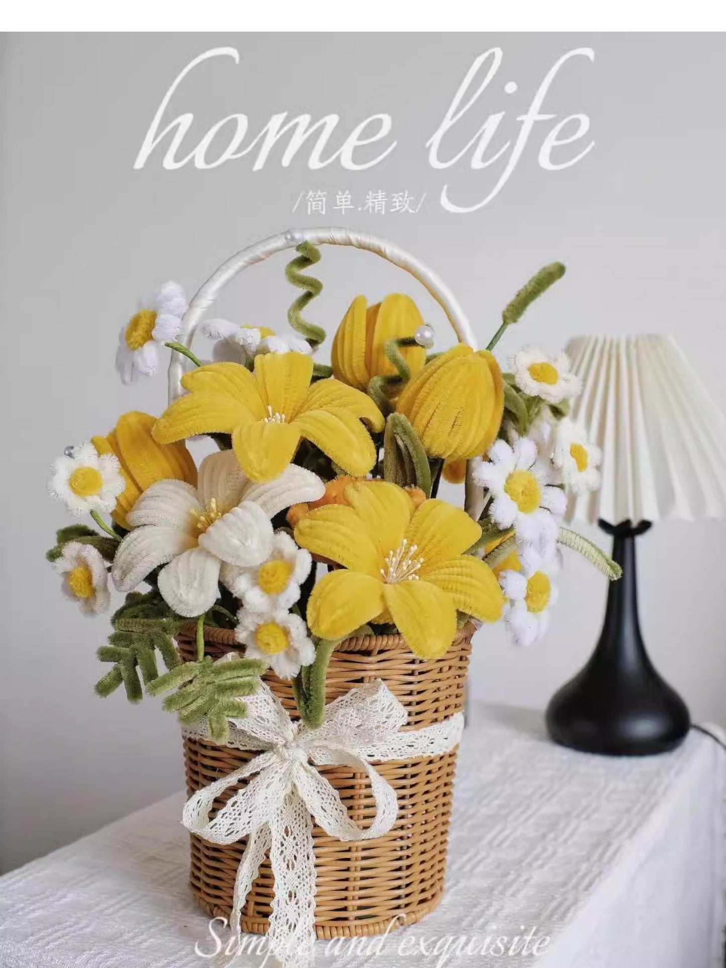 Diy Twist stick flower basket
