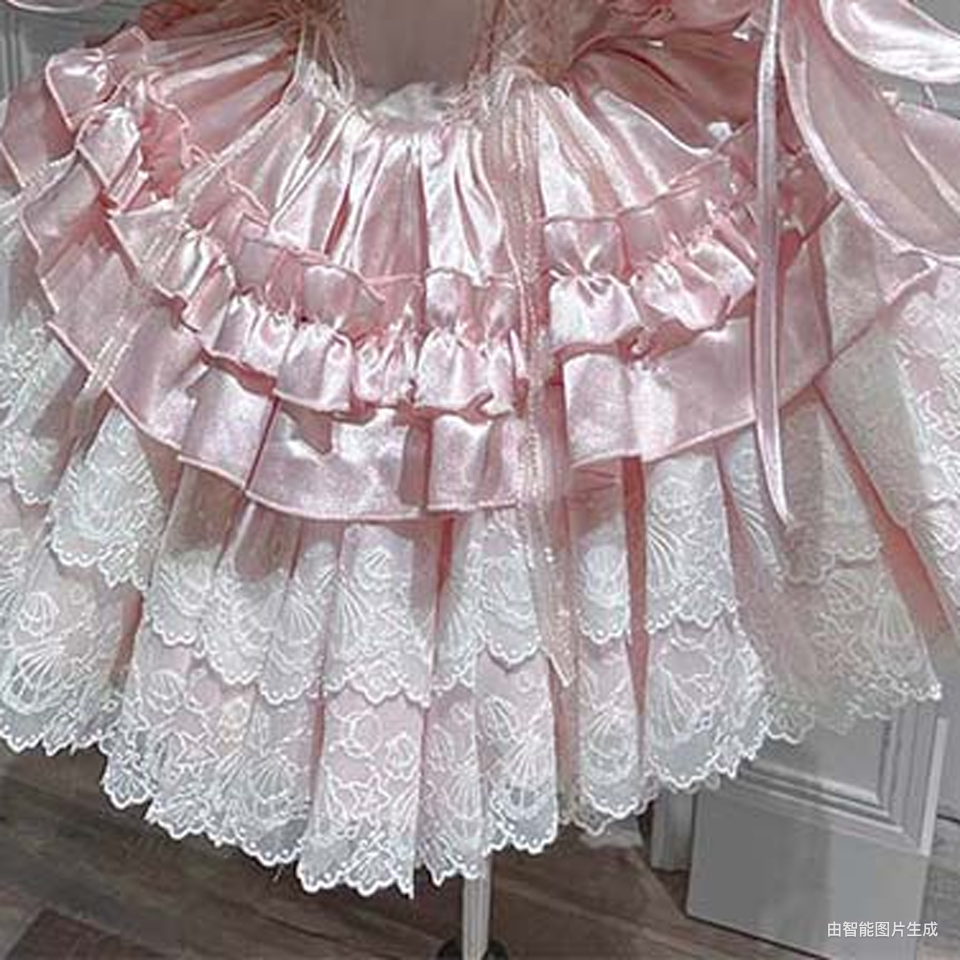 balletcore roses mesh princess dress