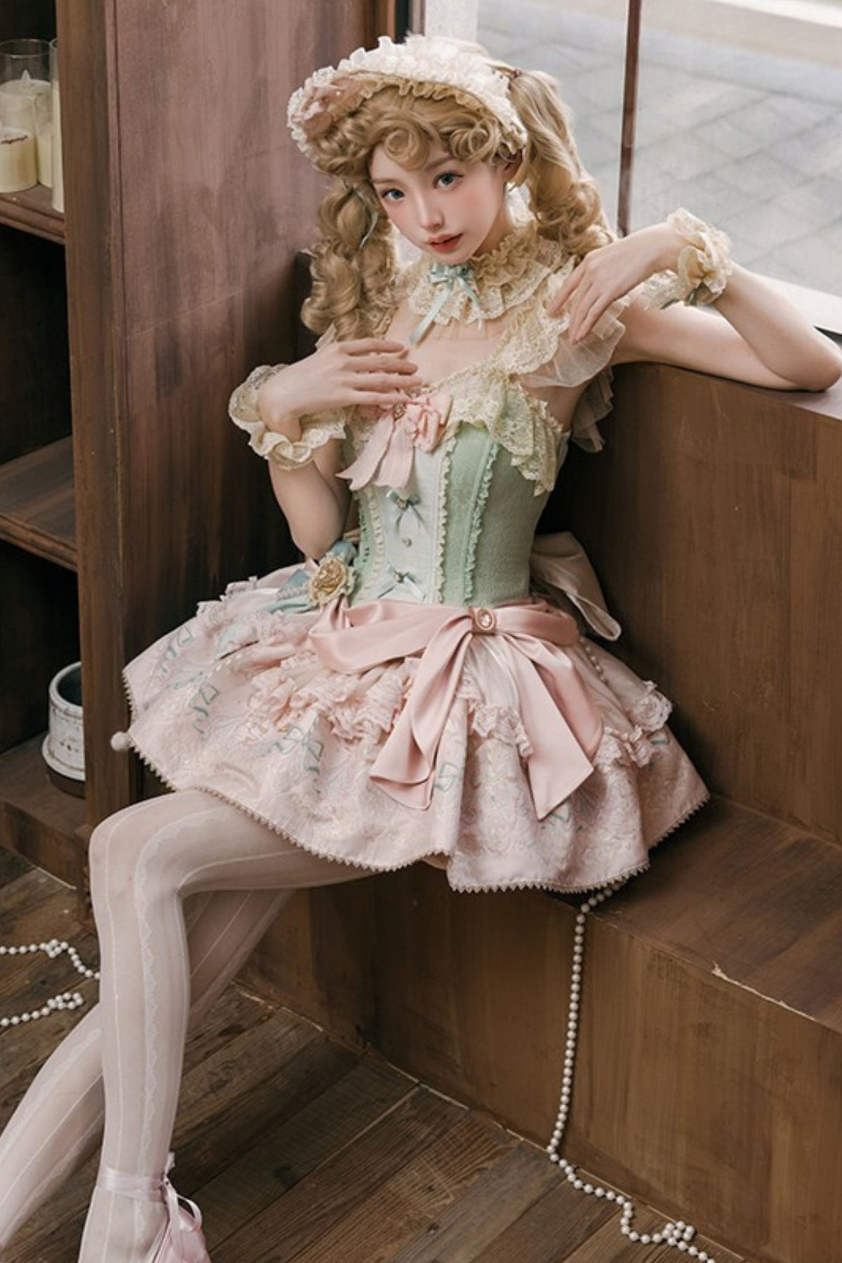 Little Dia Sweet Lolita Dress + BNT + Neck Accessories