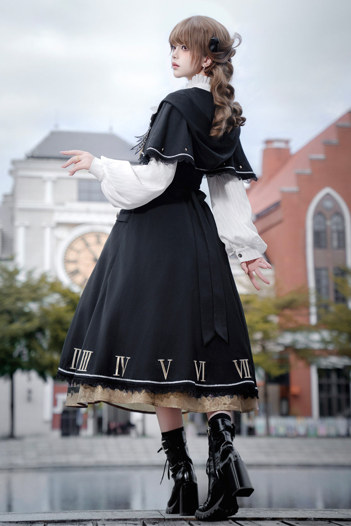 Dragon Lament Cape Dress