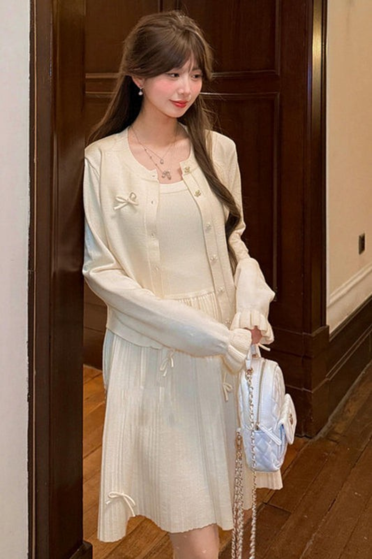 Princess Bow Sleeveless Dress
