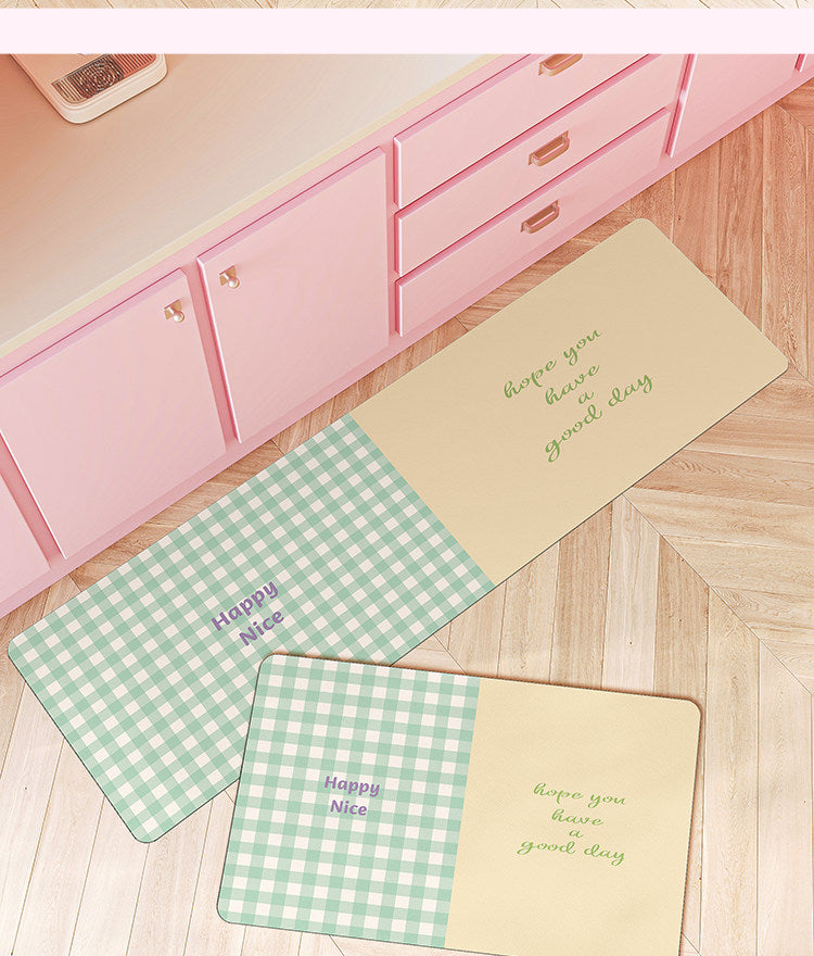 kawaii kitchen floor mat non-slip carpet
