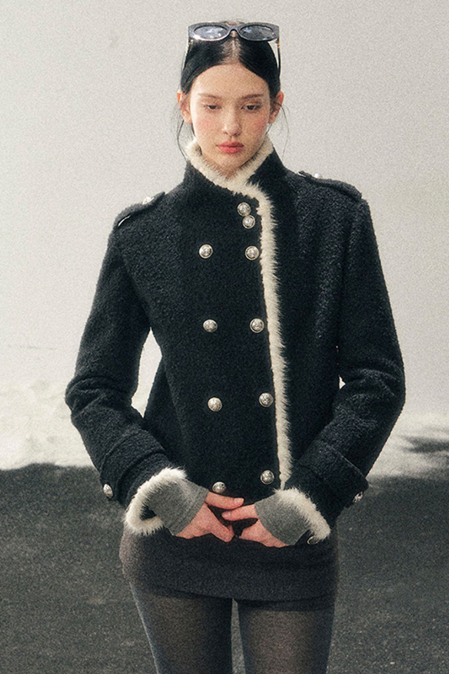 Chic Edgy Double Coat