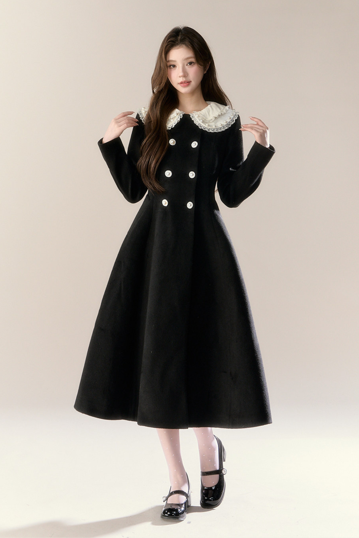 Elegant Sweet Chic French Long Coat